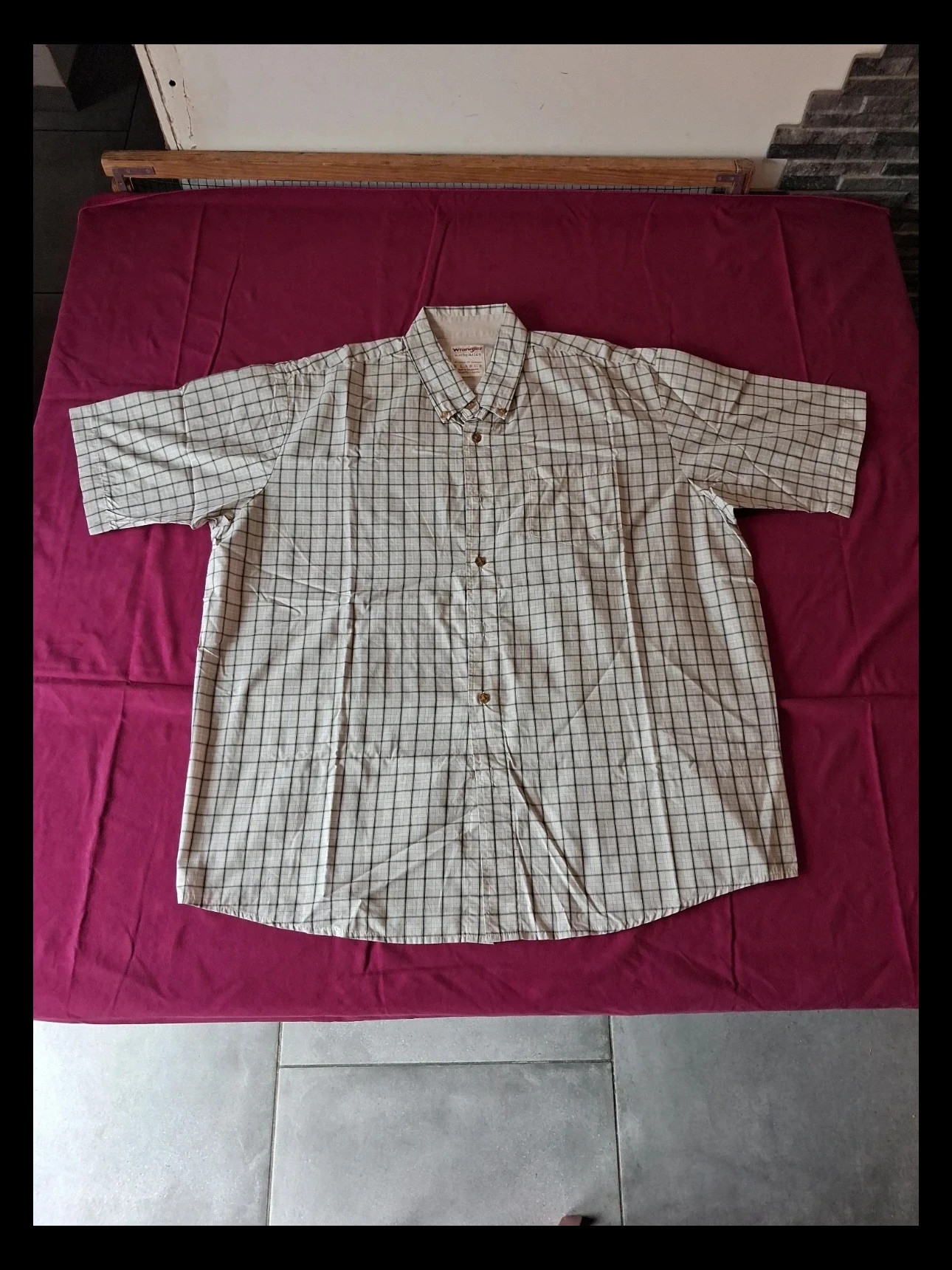 Chemise carreaux homme