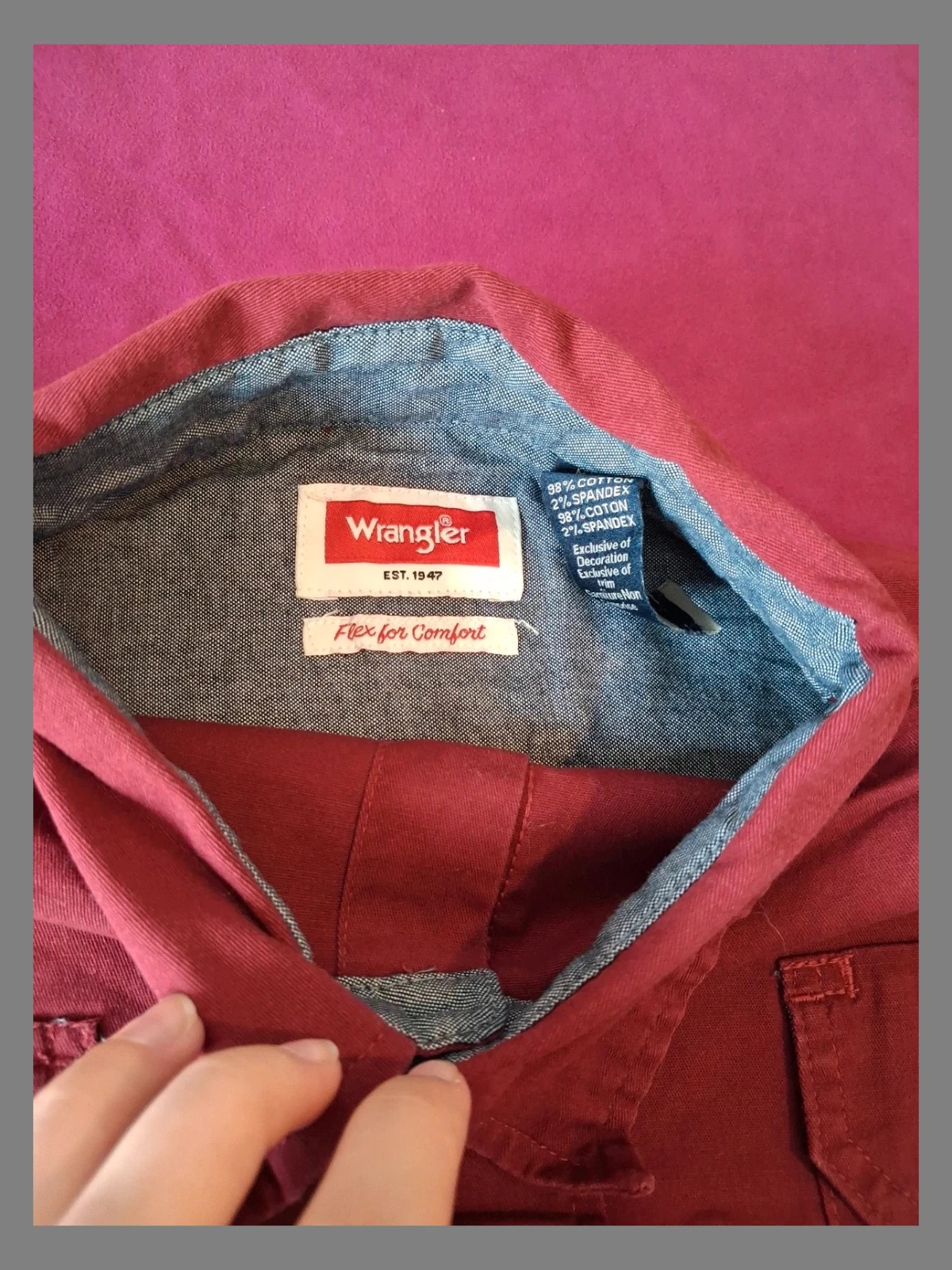 Chemise homme – Wrangler – taille L 2