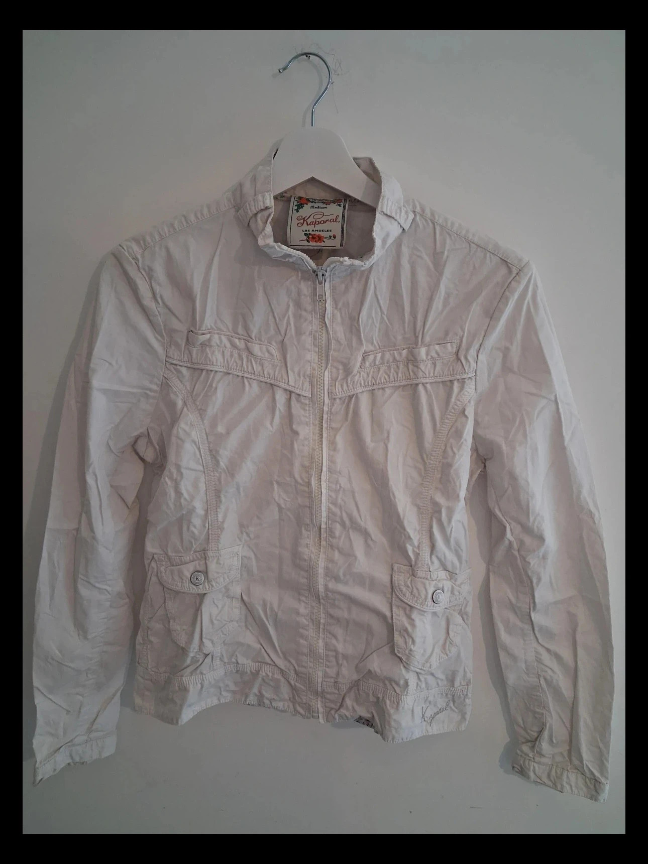 Veste kaporal femme blanc M