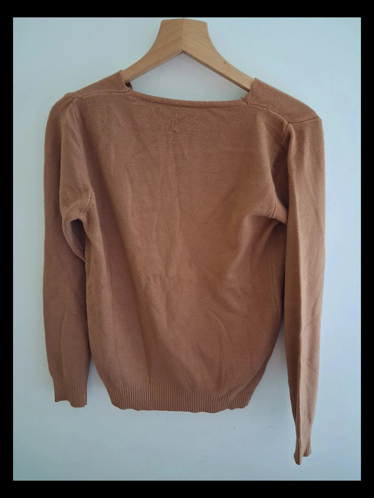 Pull femme taille M marron col v – taille M / 38 / 10 3