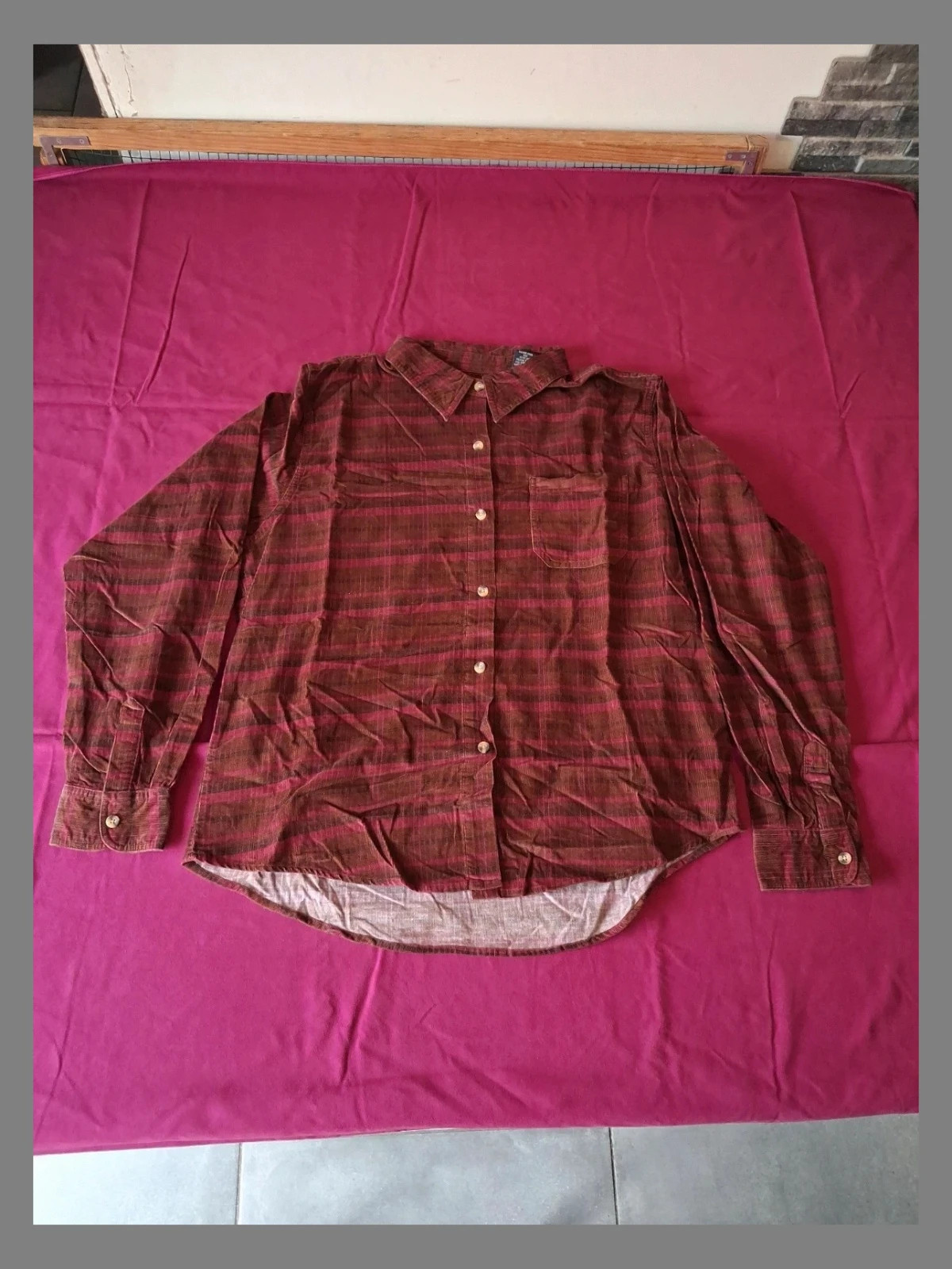Chemise à carreaux femme