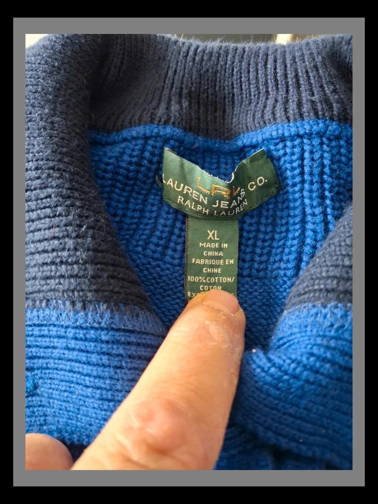 Pull marine Ralph Lauren taille xl femme – Ralph Lauren – taille XL / 42 / 14 2