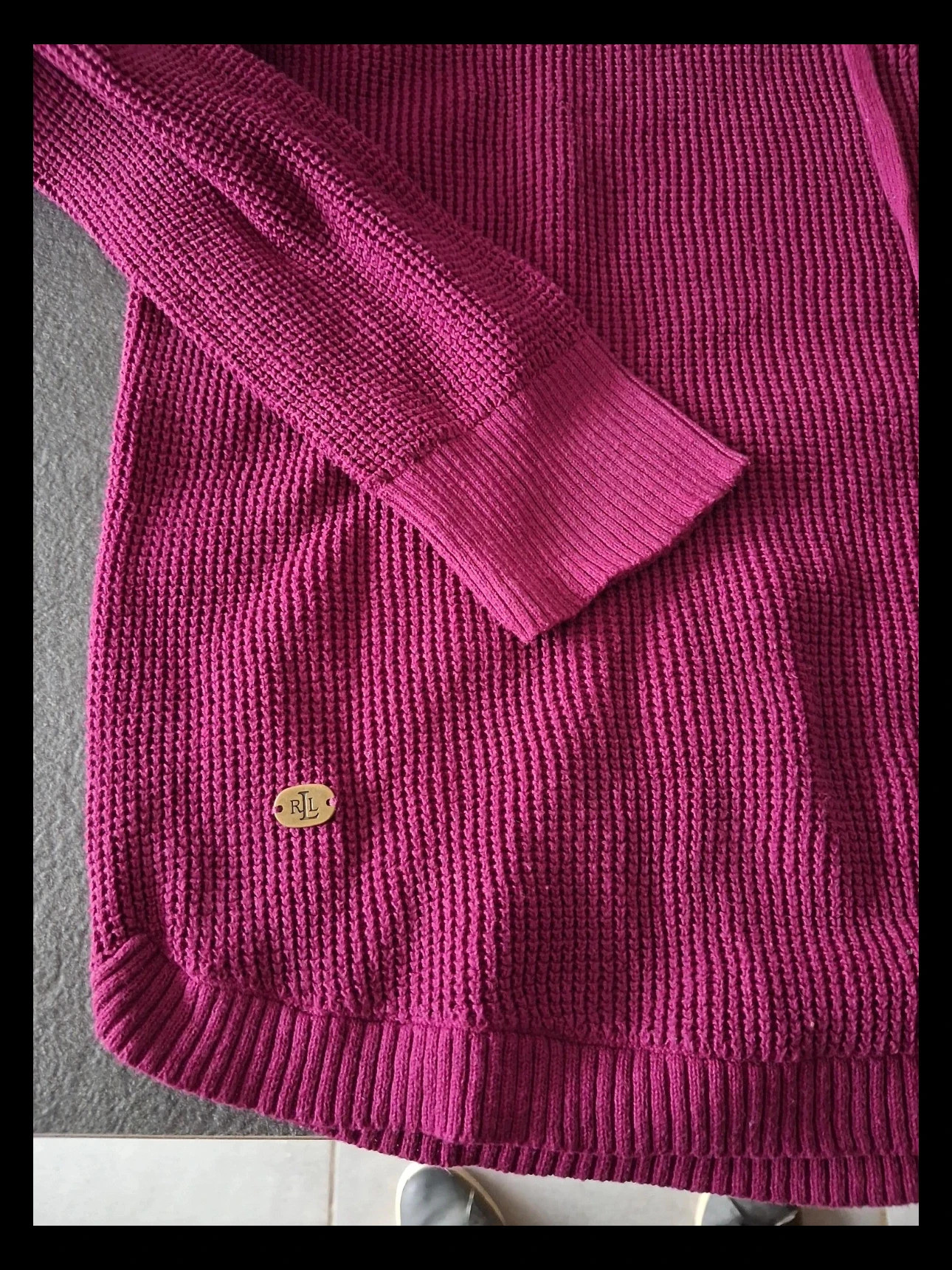 Pull Ralph lauren rose fuchsia femme a capuche. Maille épaisse. Taille M – Ralph Lauren – taille M / 38 / 10 2