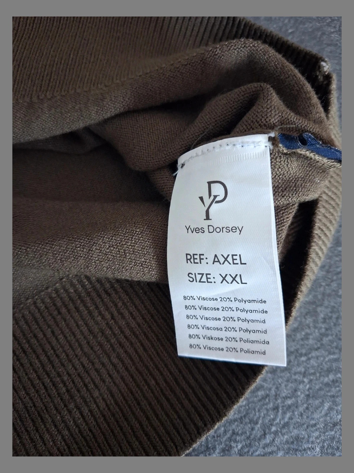 Pull homme – Yves Dorsey – taille XXL 2