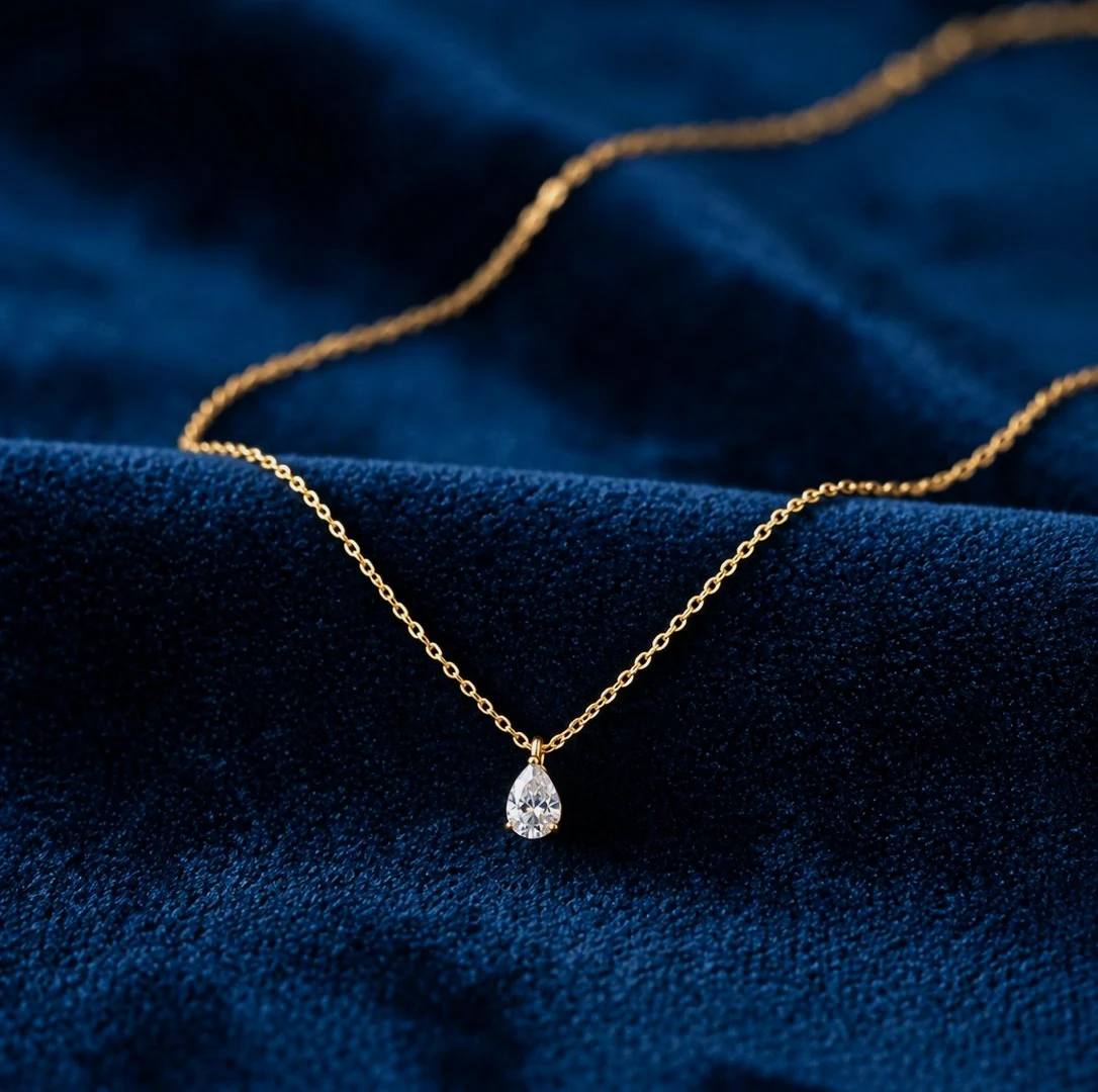 Collier goutte acier inoxydable