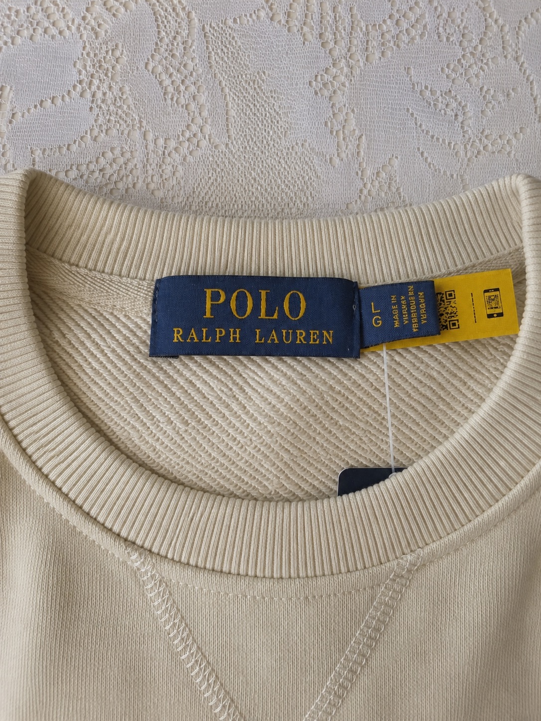 Sweat-shirt Polo Ralph Lauren beige neuf avec étiquette – Polo Ralph Lauren – taille L 4