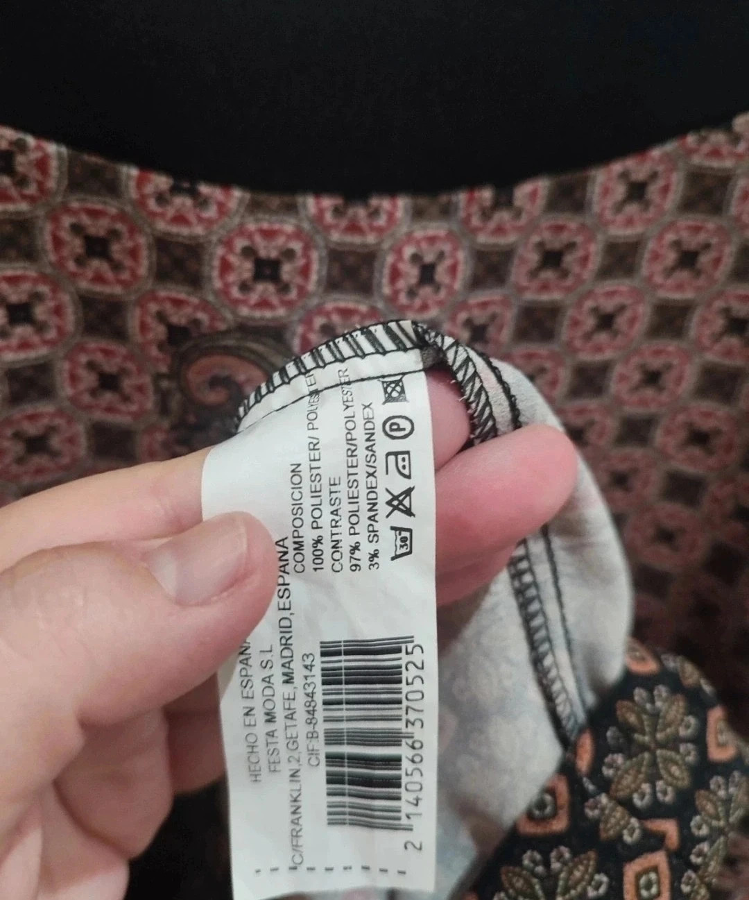 Vestido estampado – Festa – taille 6XL / 52 / 24 5