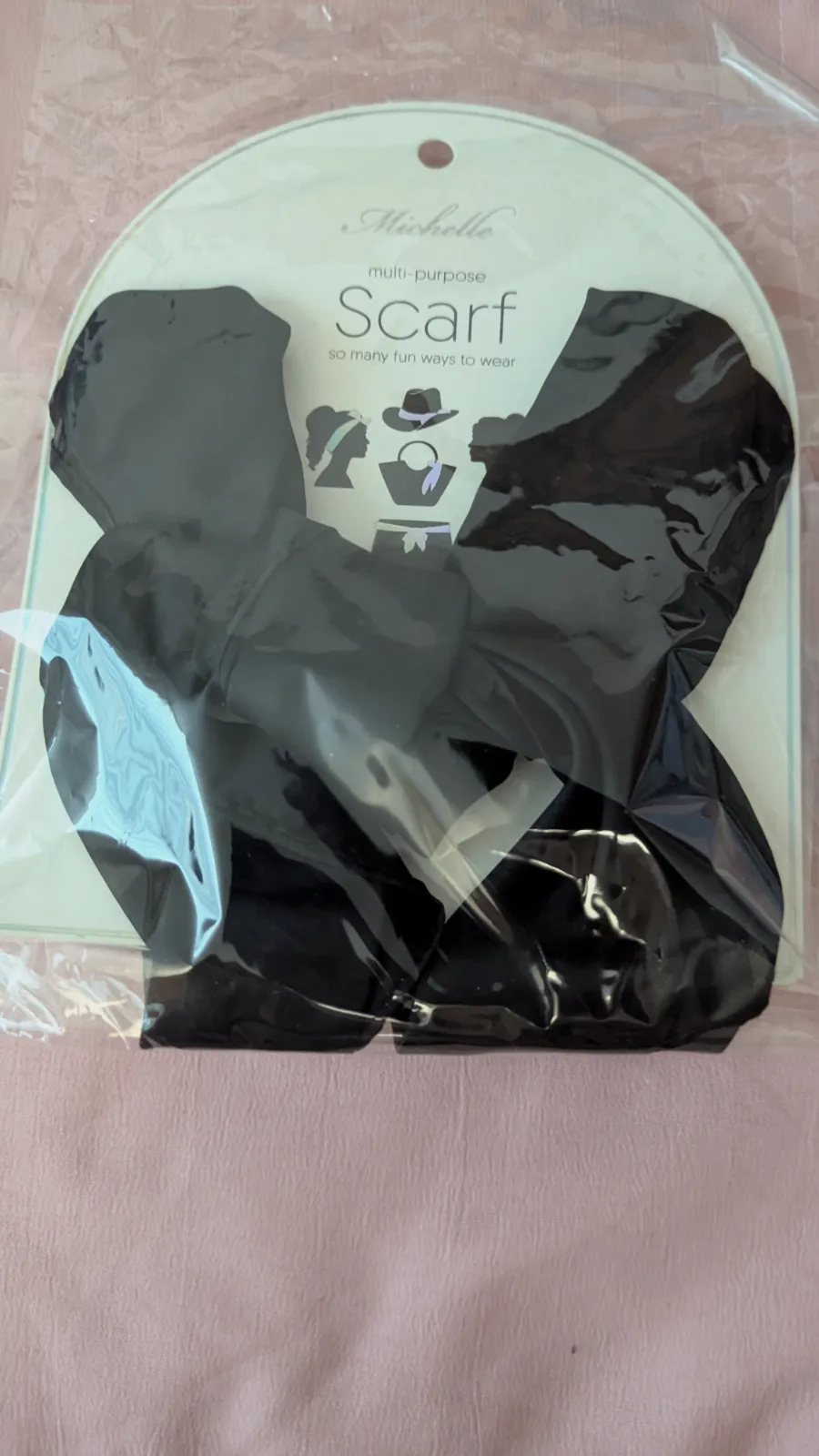 Pañoleta negra -scarf – Michelle – taille Taille unique 2