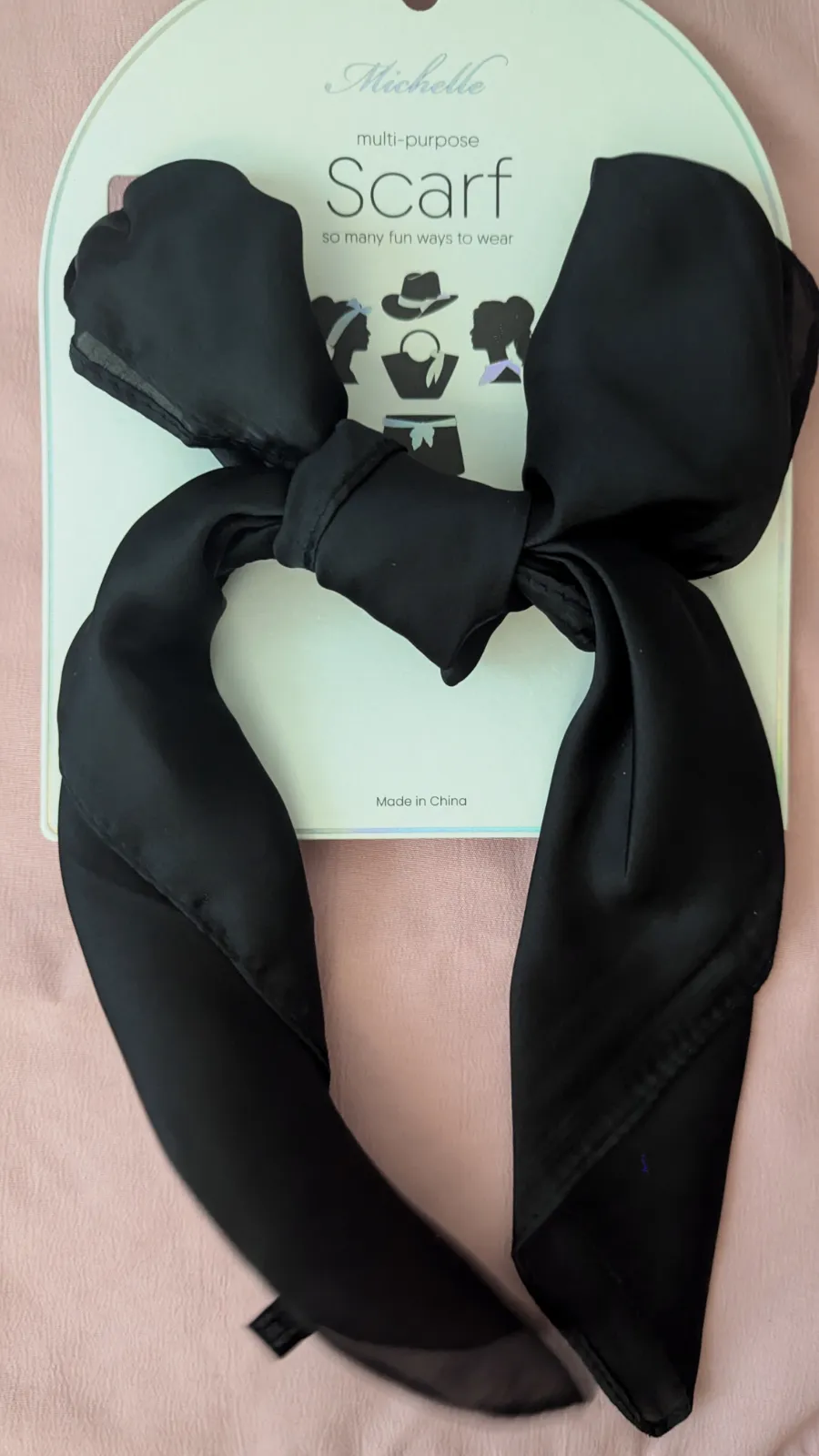 Pañoleta negra -scarf – Michelle – taille Taille unique 4