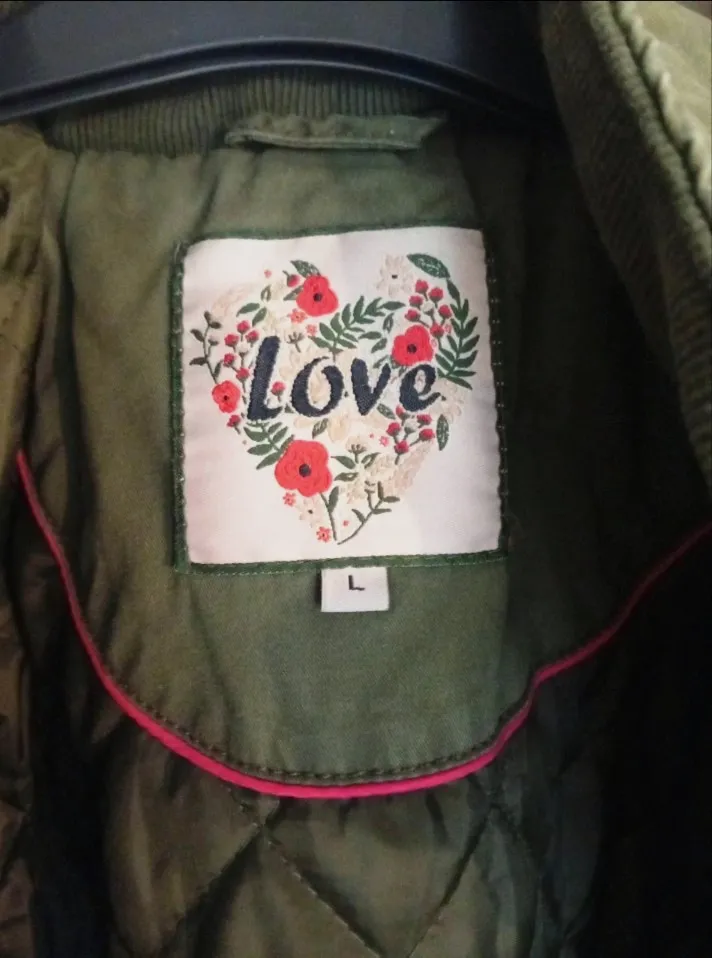Parka mi-longue Love kaki taille L – Love – taille L 2