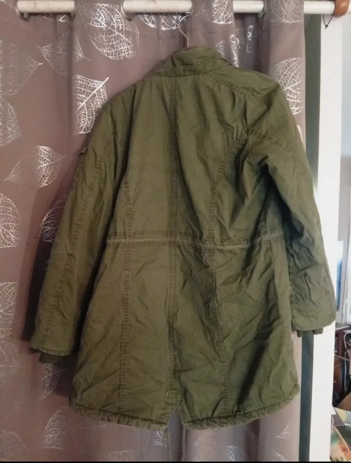 Parka mi-longue Love kaki taille L – Love – taille L 9