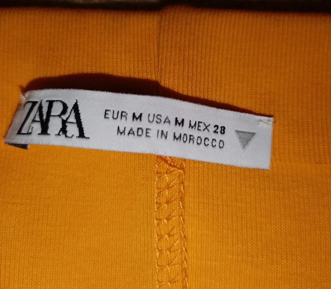 Zara Orange Ribbed Bodycon Mini Dress - Size M – Zara – taille M / 38 / 10 2