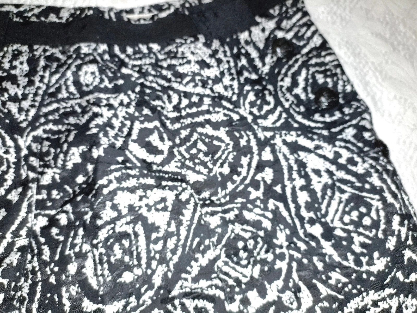 Purificación García Black & White Printed Pencil Skirt Size 38 – Purificación García – taille M / 38 / 10 2