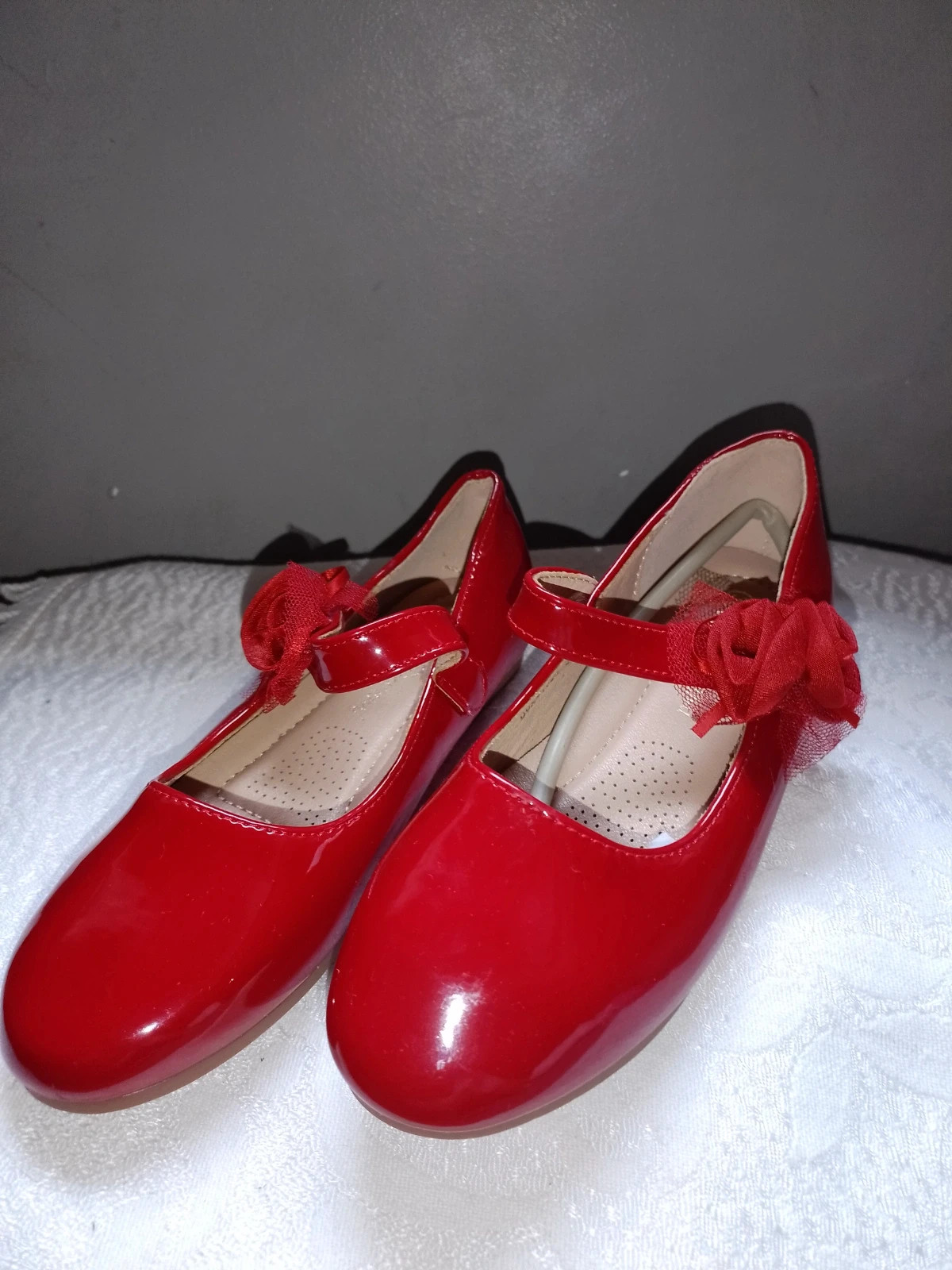 Red patent leather Mary Jane shoes size 32 – dorothy – taille 32 2