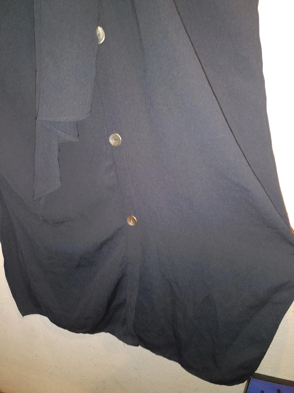 Zara Black Midi Shirt Dress with Front Knot – Zara – taille M / 38 / 10 2