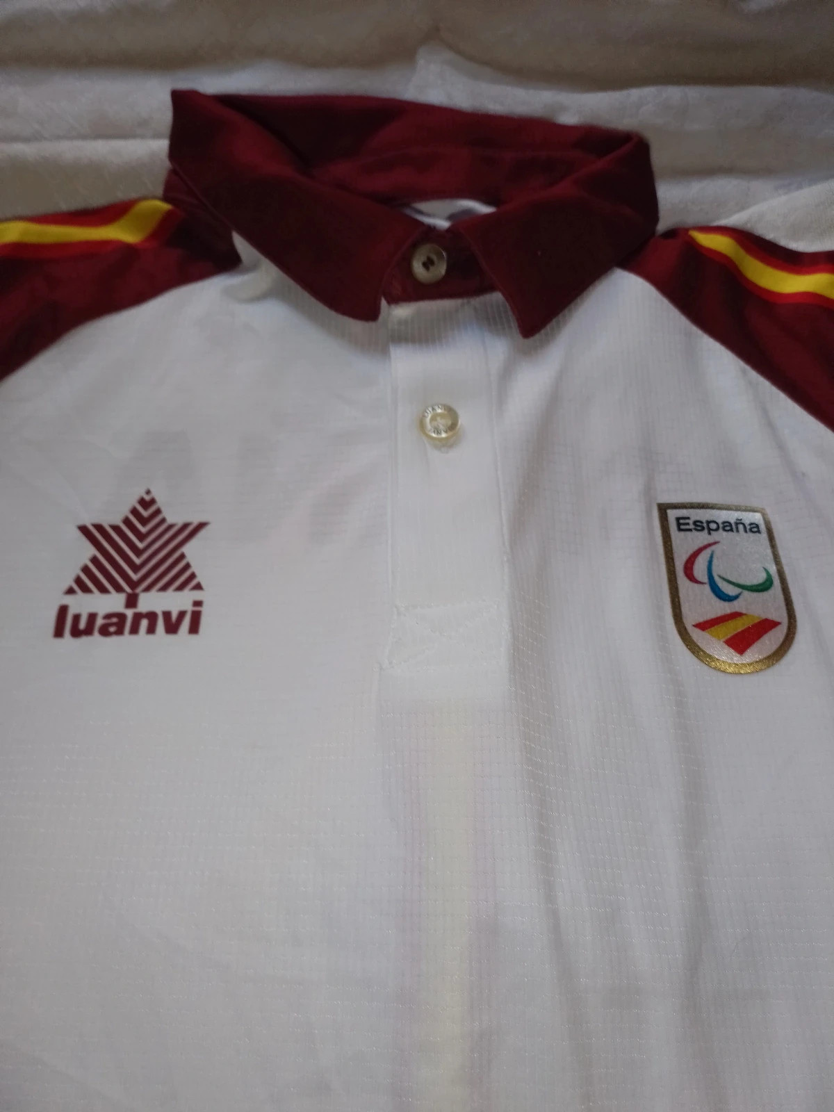 Official Spain Paralympic Luanvi Polo Shirt Size L – luanvi – taille L 3