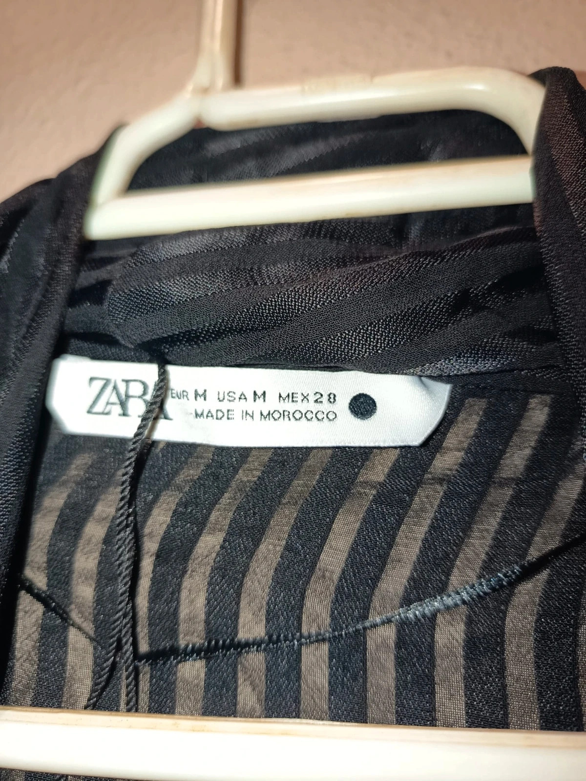Zara Black Long Sleeve Surplice Blouse Size M – Zara – taille M / 38 / 10 2