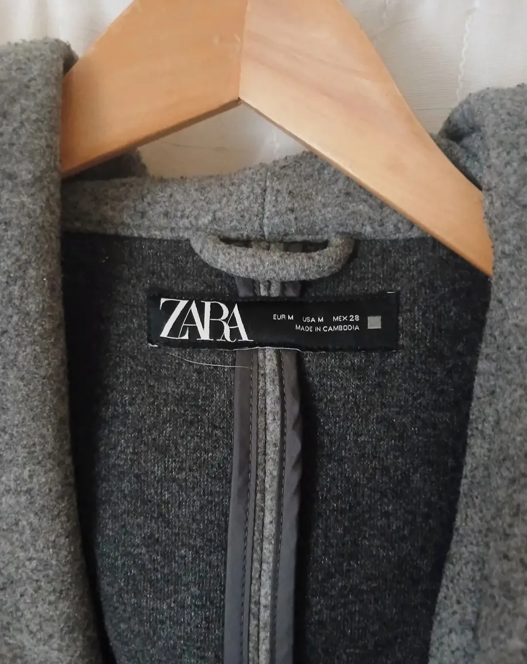 Manteau long à capuche Zara gris – Zara – taille M 3