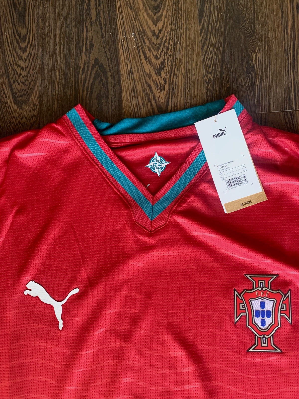 Camisola de Futebol Puma Portugal – Fila – taille L 3