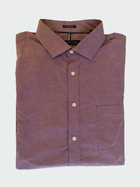 Chemise manches longues TOMMY HILFIGER taille L Lila Homme