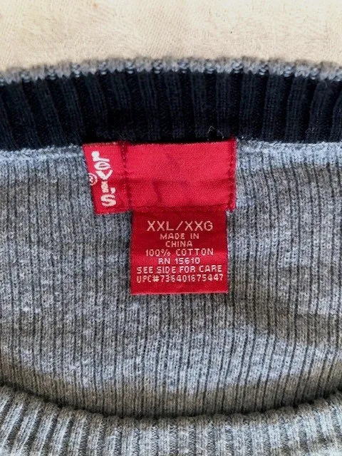 Pull LEVI'S taille XXL Gris Homme – Levi's – taille XXL 5
