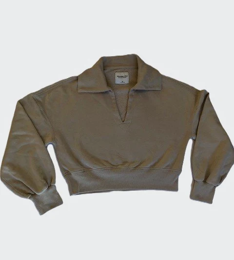 Sweat Abercrombie&Fitch taille XS Beige Femme