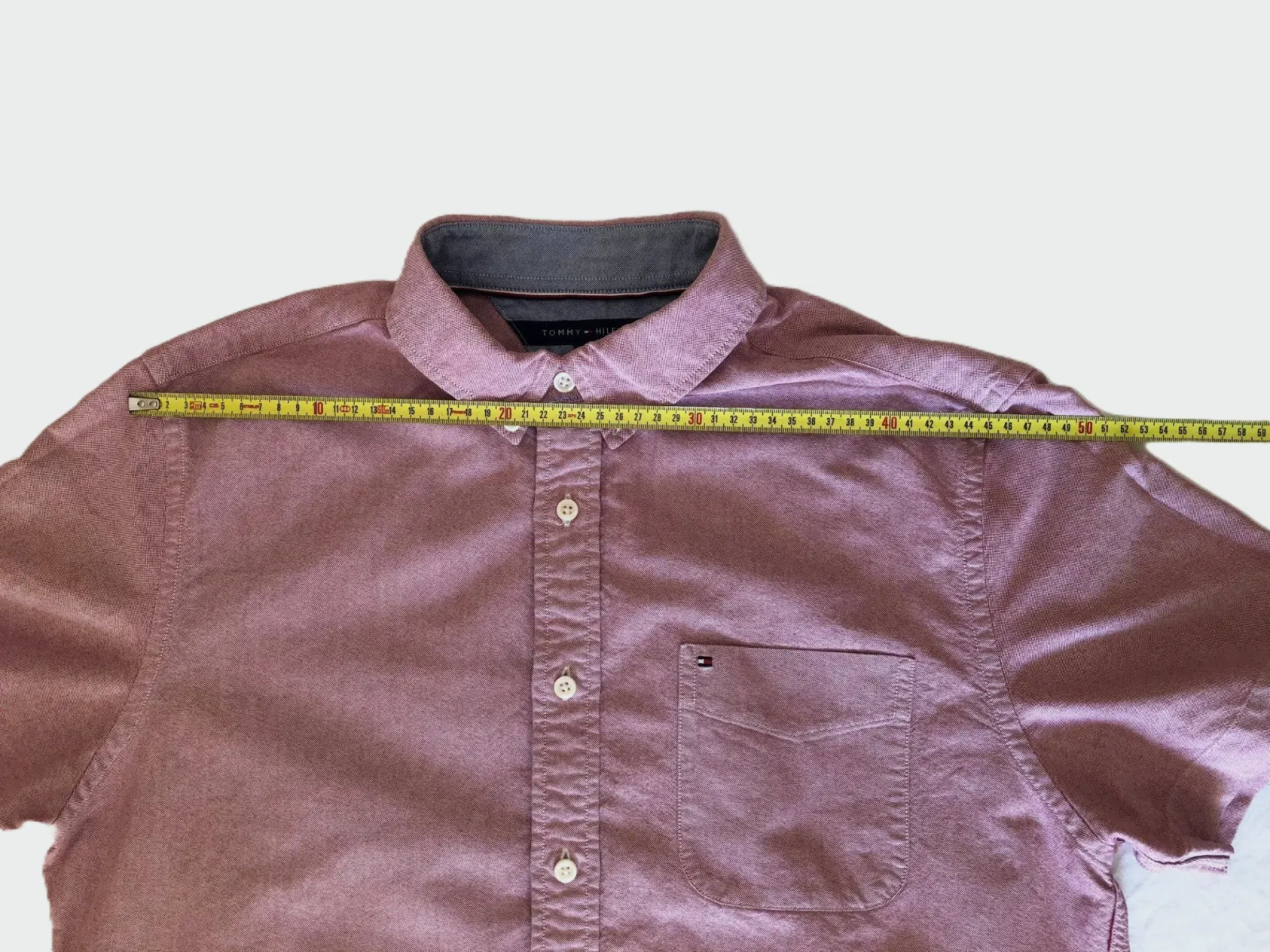 Chemise manches courtes TOMMY HILFIGER taille L Rose Homme – Tommy Hilfiger – taille L 6