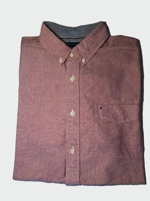 Chemise manches courtes TOMMY HILFIGER taille L Rose Homme – Tommy Hilfiger – taille L 2