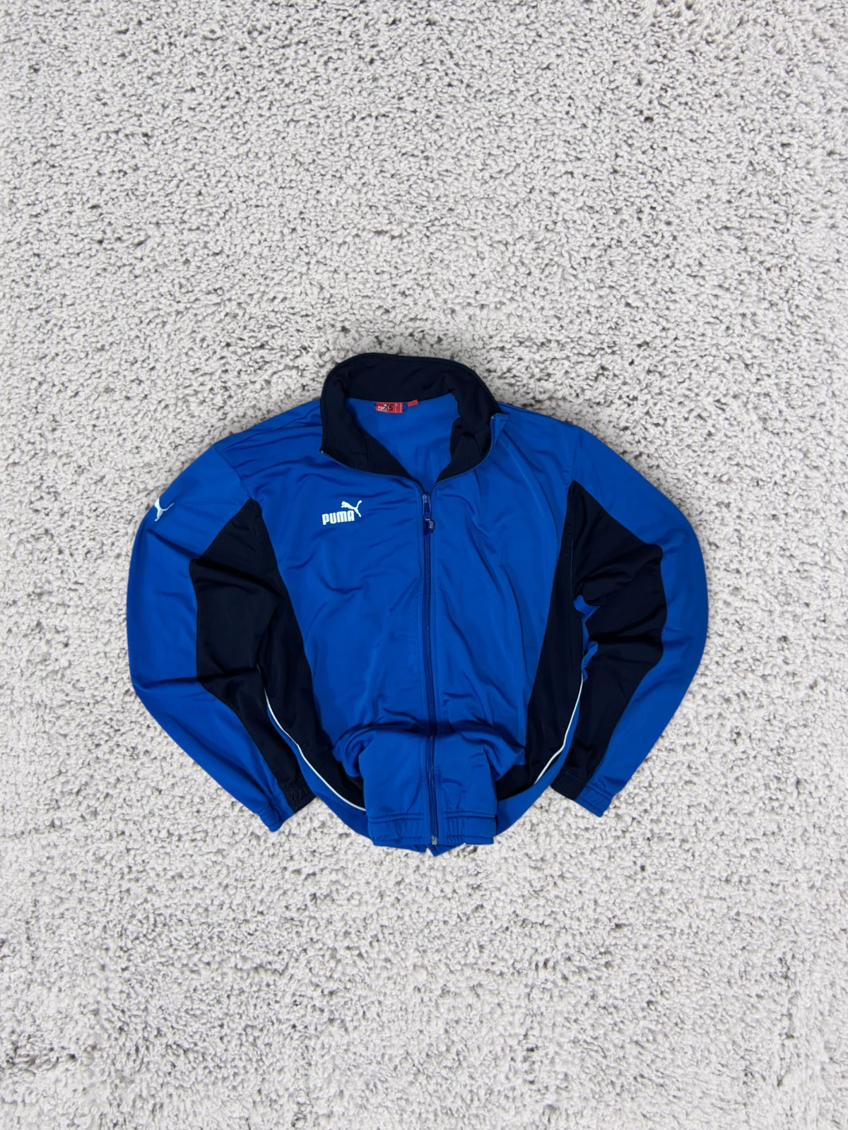 Vintage Puma SV Flieden Rion Sprudel Track Jacket Blue Black – Puma – taille M