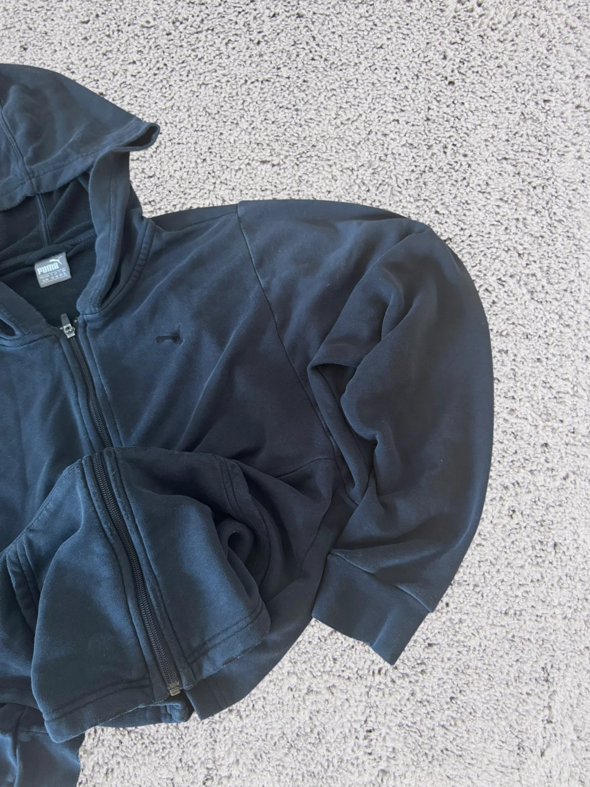Vintage PUMA Black Full Zip Hoodie XL / Retro Sportswear – Puma – taille XL 3