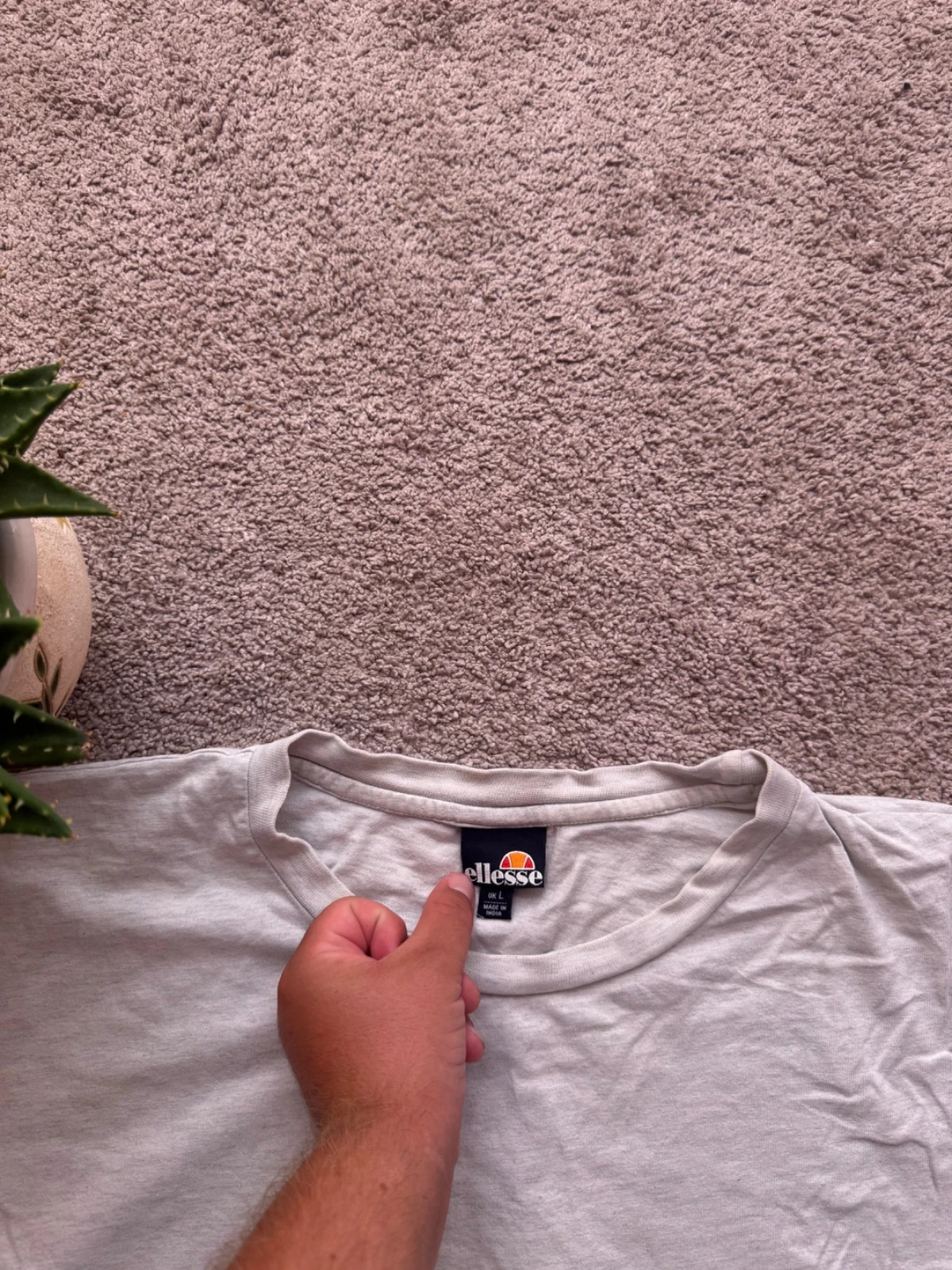 Ellesse Light Grey T-Shirt Vintage Y2K / Oversized Tee - Size L – Ellesse – taille L 5