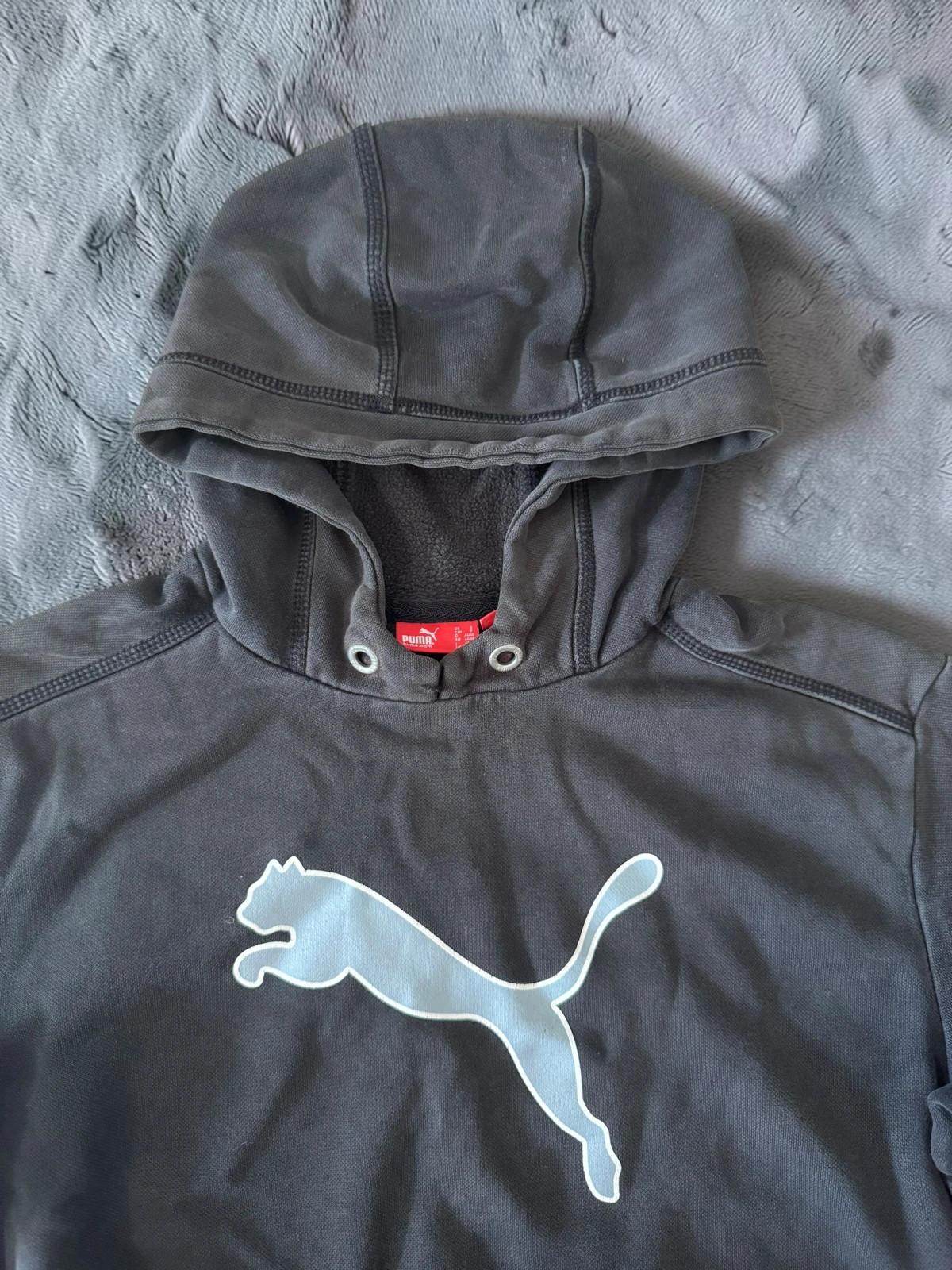 Puma Embroidered Logo Hoodie Black S Sportswear Retro Vintage 90's 00s Old Money – Puma – taille S 2