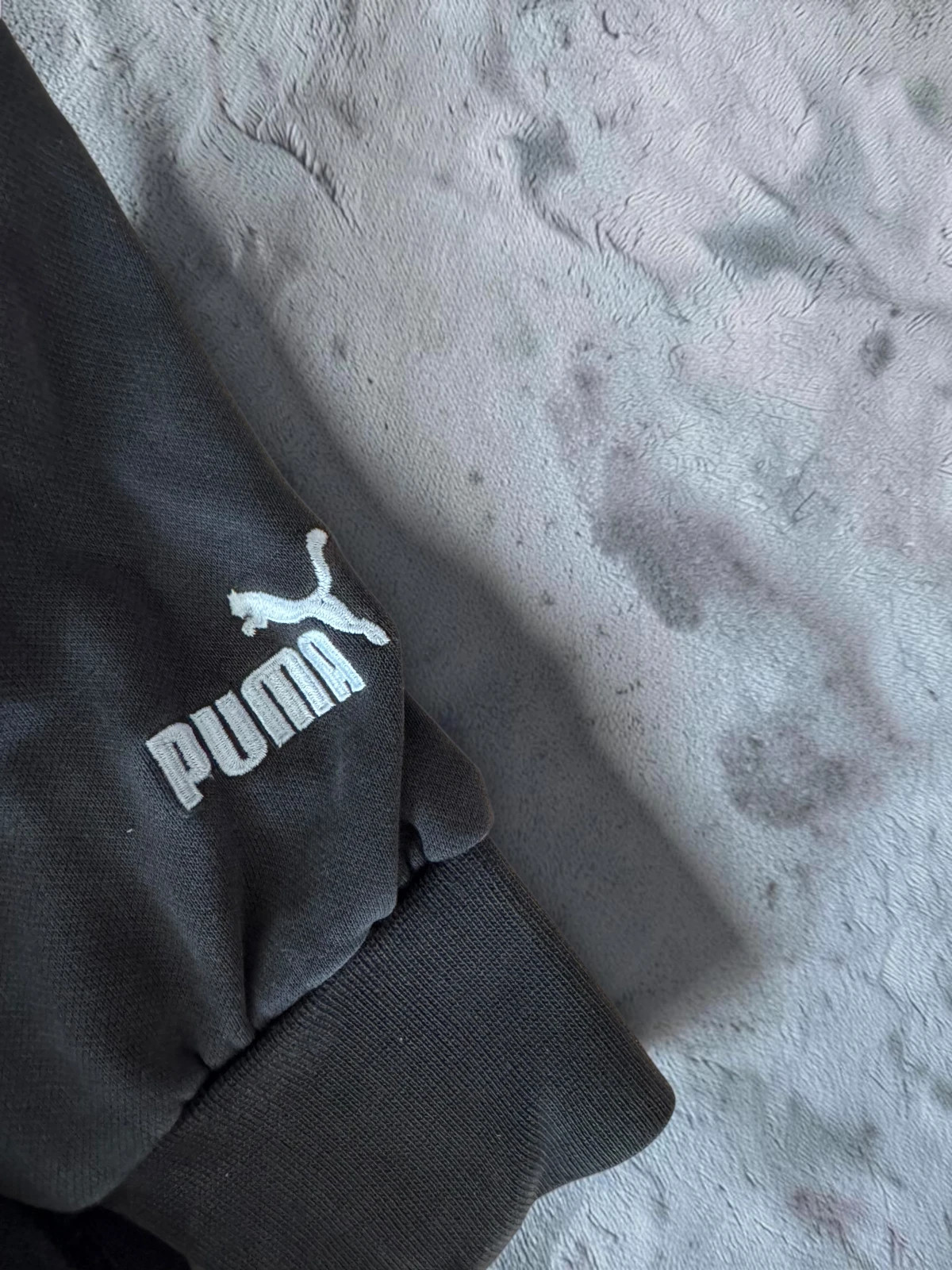 Puma Embroidered Logo Hoodie Black S Sportswear Retro Vintage 90's 00s Old Money – Puma – taille S 4