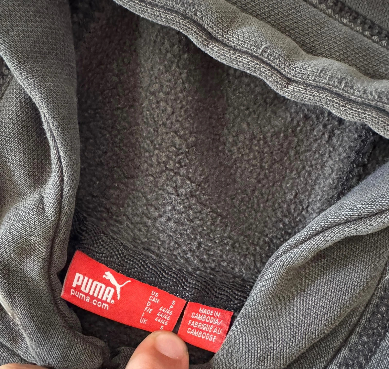 Puma Embroidered Logo Hoodie Black S Sportswear Retro Vintage 90's 00s Old Money – Puma – taille S 3