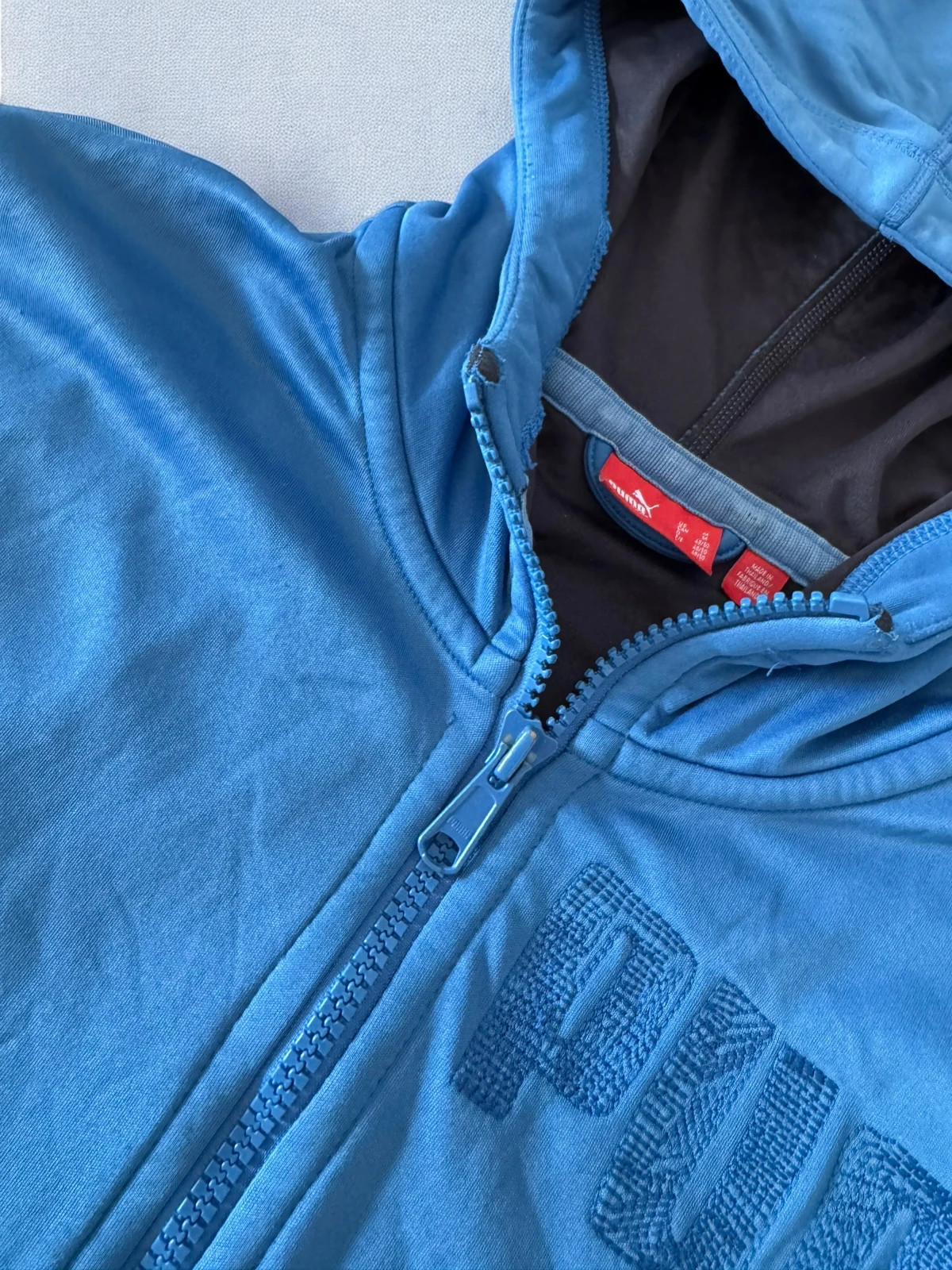 Rare Y2K Blue Puma Full Zip Track Jacket Hoodie Size M – Puma – taille M 5