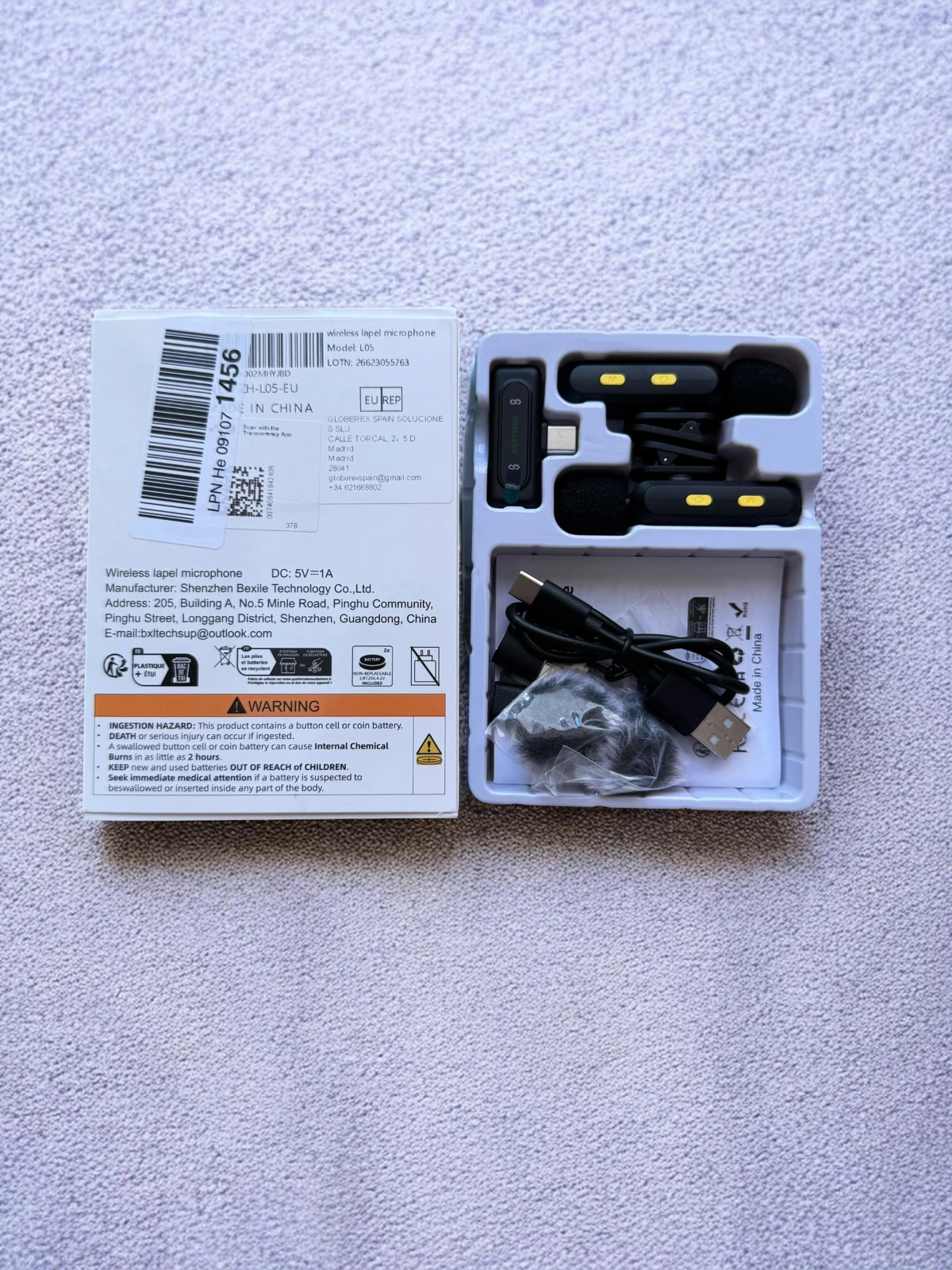 Micrófono Solapa Inalámbrico Doble USB-C (2 Mics + Receptor) Nuevo – Amazon 2
