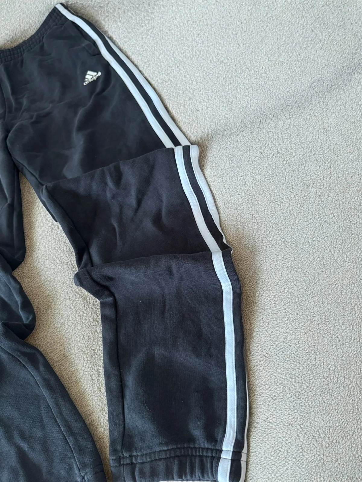 Retro Adidas 3 Stripes Tracksuits Pants Black Old School – adidas – taille S 3