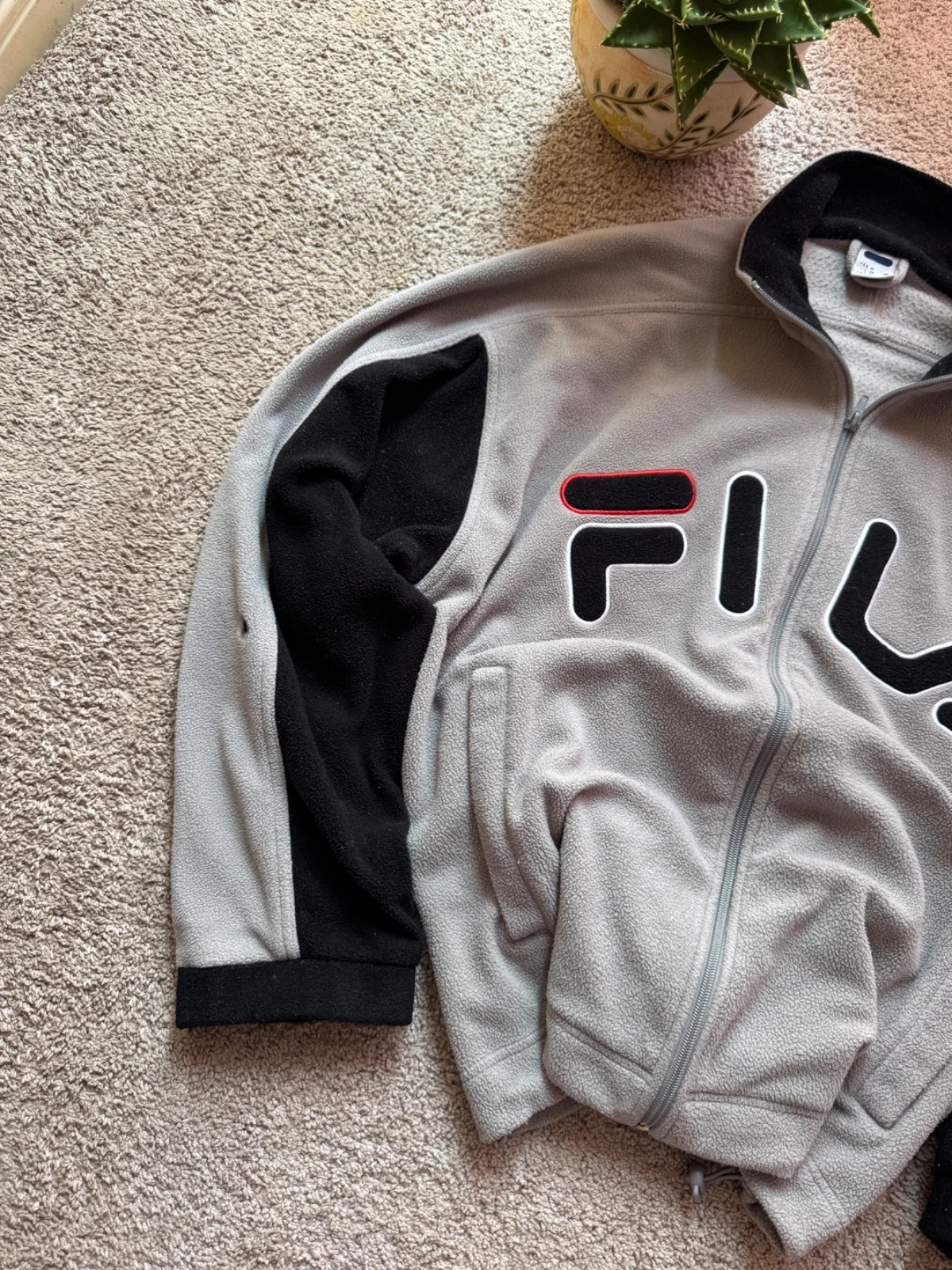 Original FILA Vintage Fleece Jacket - 90s Streetwear Grail – FILA – taille M 2