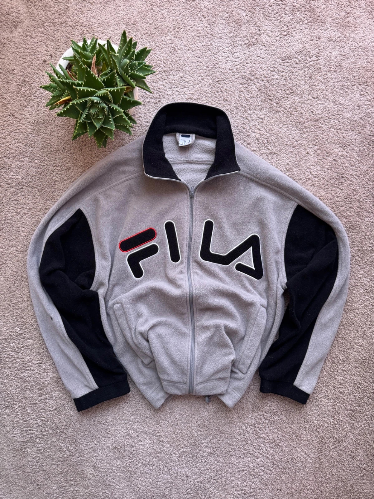 Original FILA Vintage Fleece Jacket - 90s Streetwear Grail