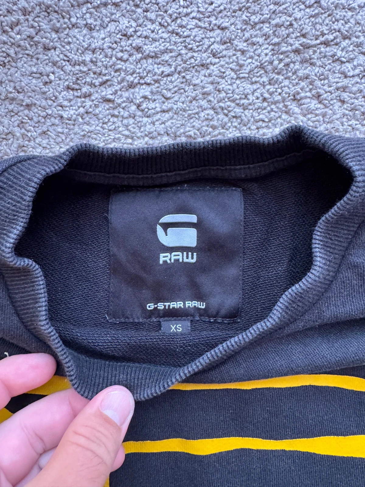 G-Star Raw Black Sweatshirt Vintage- Size XS - Y2K Style – G-Star – taille XS 5