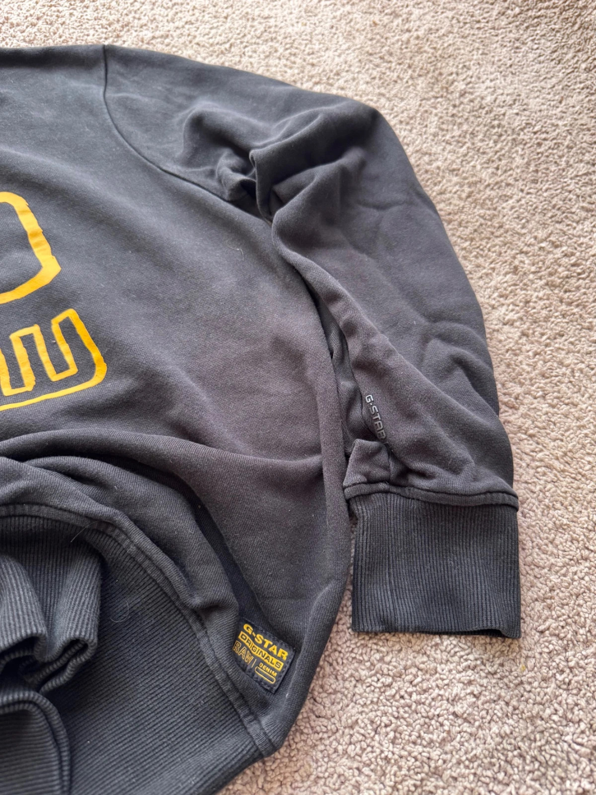 G-Star Raw Black Sweatshirt Vintage- Size XS - Y2K Style – G-Star – taille XS 3