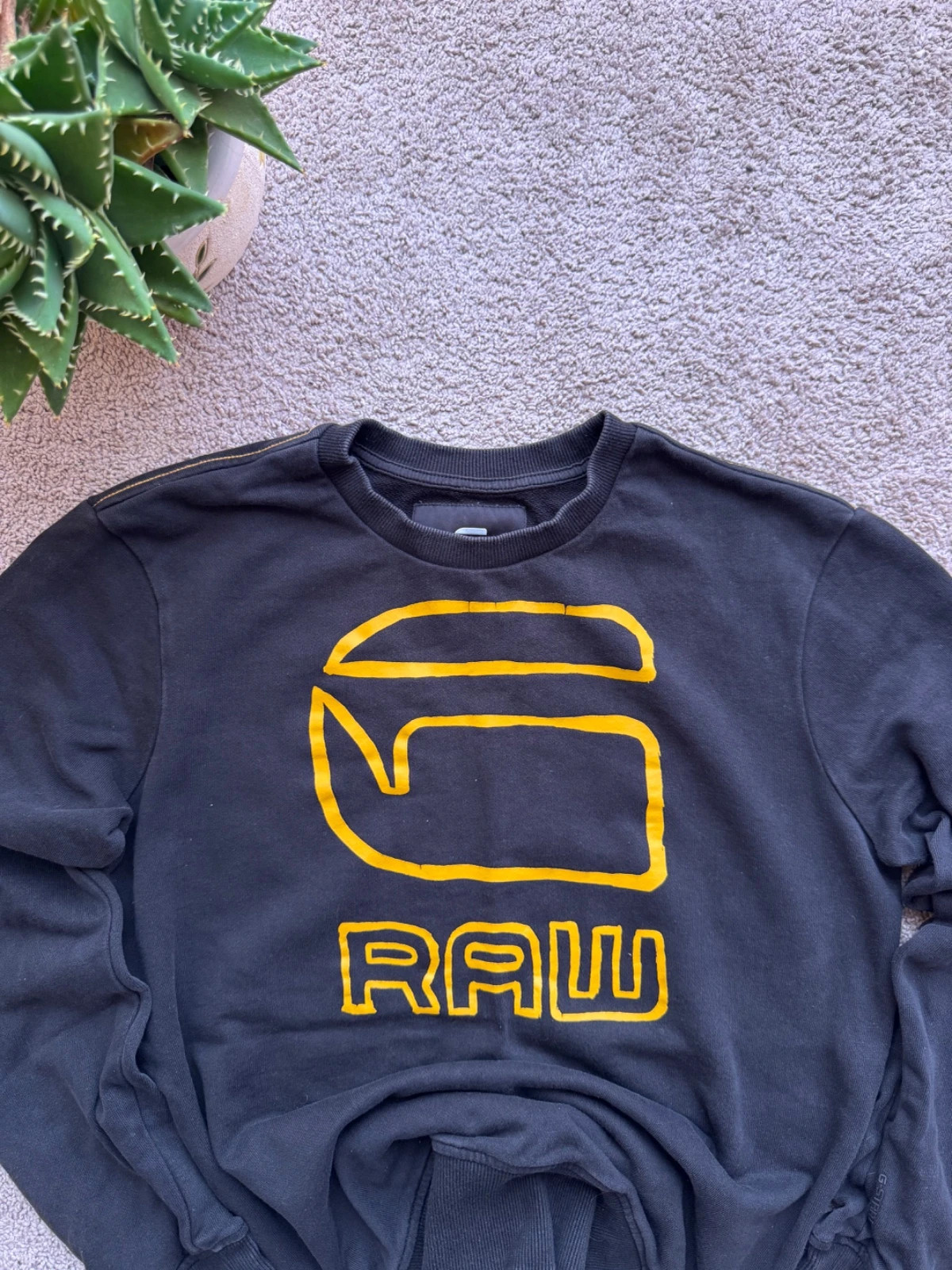 G-Star Raw Black Sweatshirt Vintage- Size XS - Y2K Style – G-Star – taille XS 4