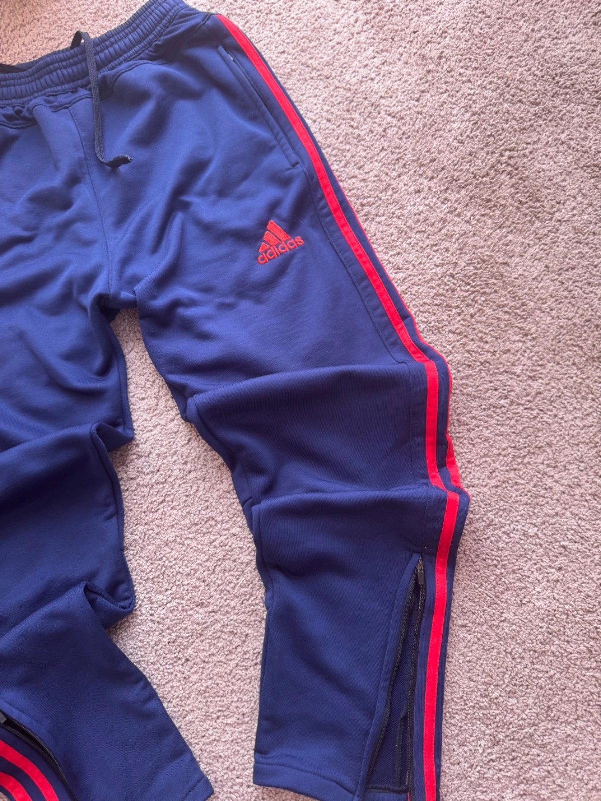 Adidas Manchester United Vintage Track Pants Navy Blue/Red Size M – adidas – taille M 3
