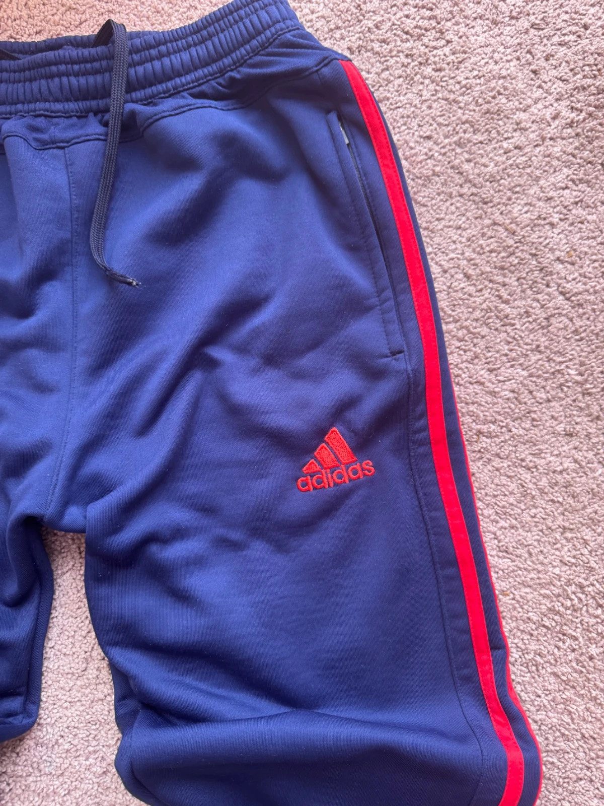 Adidas Manchester United Vintage Track Pants Navy Blue/Red Size M – adidas – taille M 5