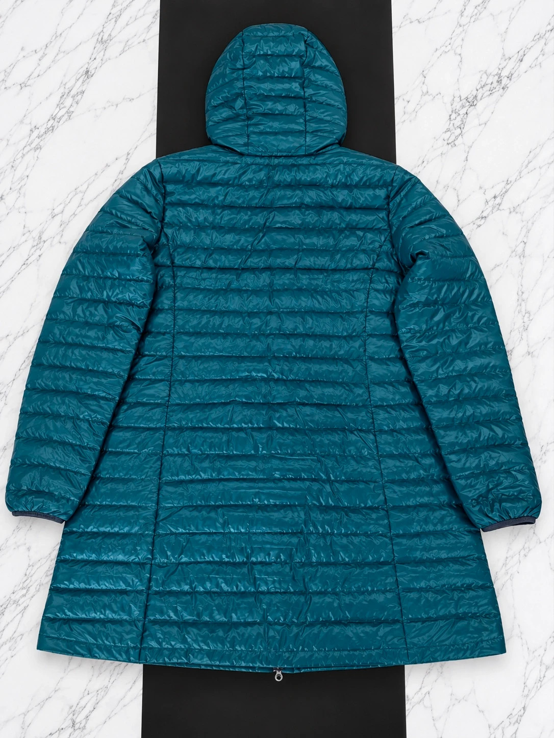 Doudoune longue Eddie Bauer EB650 Femme – Bleu pétrole – Taille L – Eddie Bauer – taille L 2