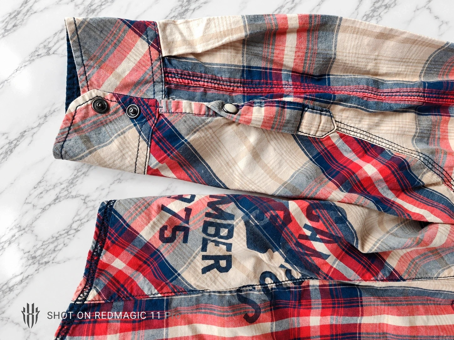 Chemise Kaporal homme à carreaux – XXL – broderies dos style vintage – Kaporal – taille XXL 2
