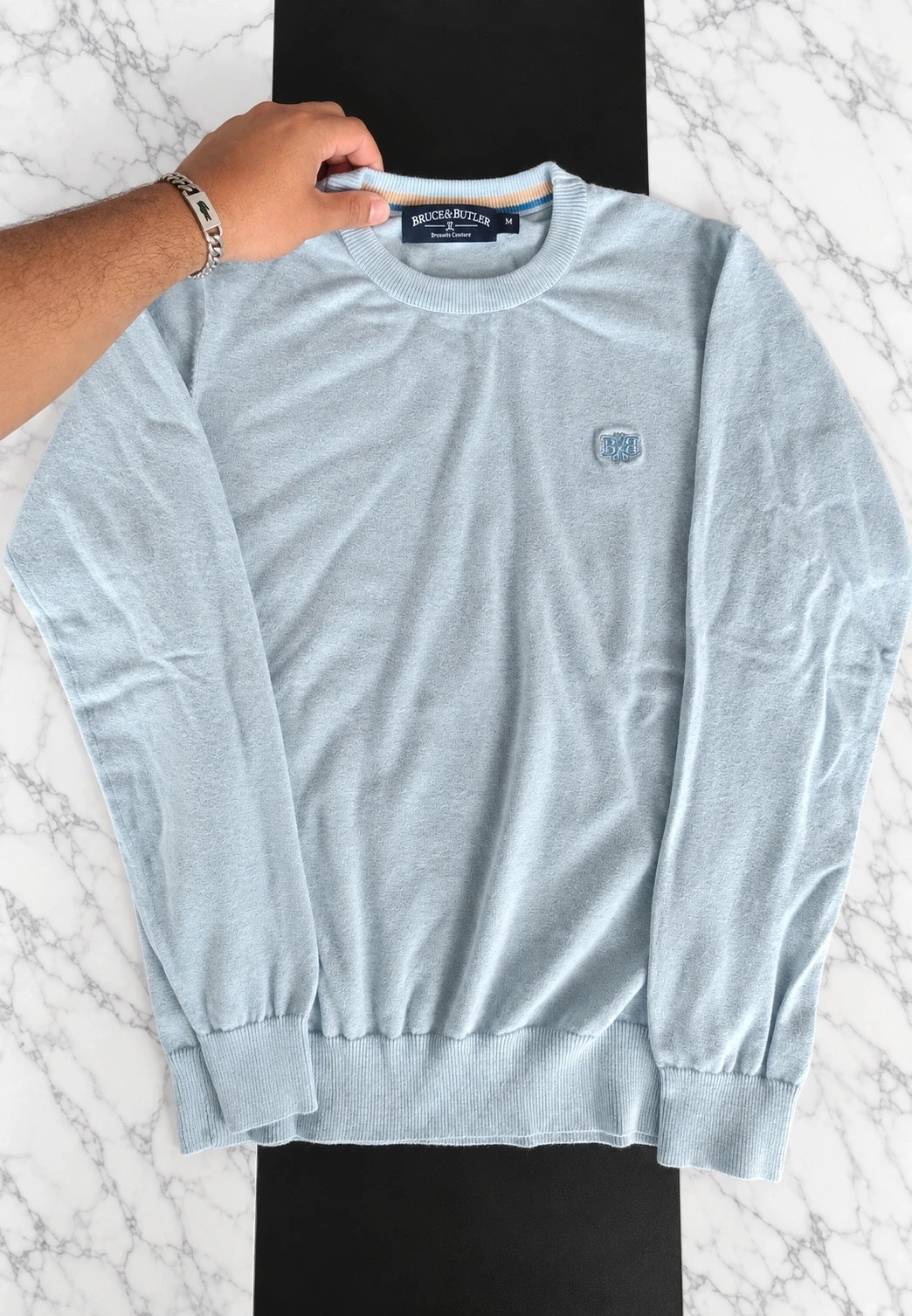 Pull Bruce & Butler Brussels Couture – Bleu ciel – Taille M