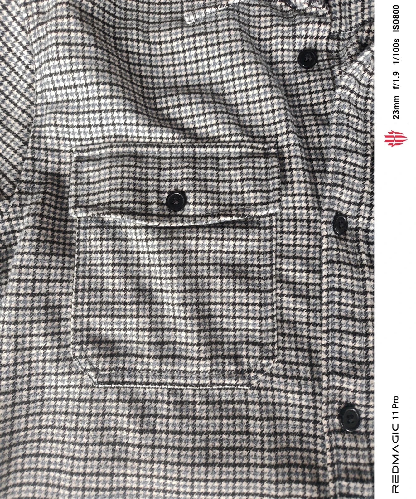 Surchemise H&M Regular Fit pied-de-poule – XL – H&M – taille XL 3