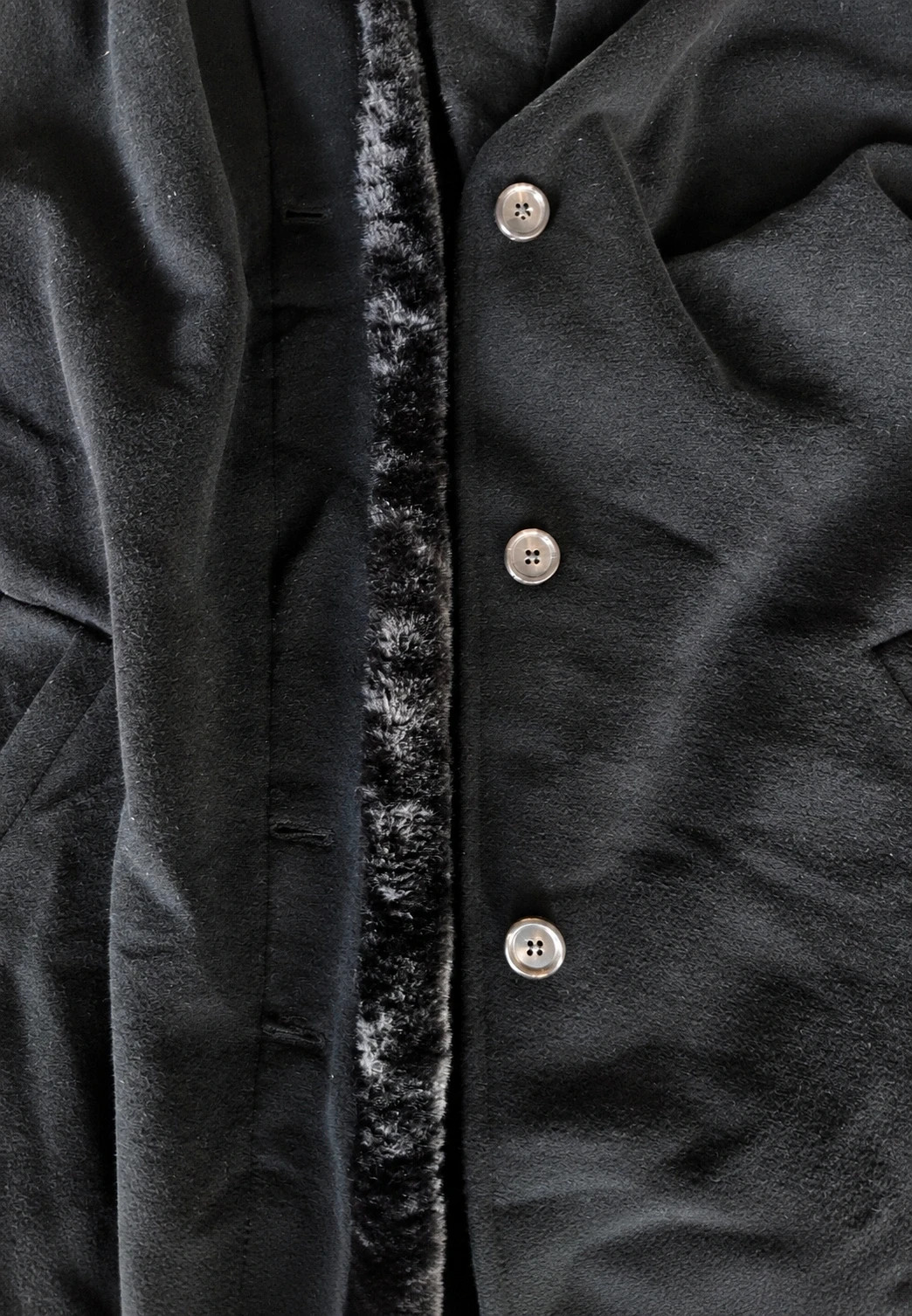 Manteau d’AUVRY Exclusive – Laine & Cachemire – Noir – Taille FR 44 – d'auvry exclusive – taille XL / 42 / 14 4