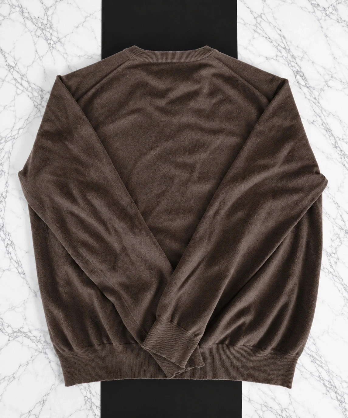 Pull River Woods Homme marron – Col V – Logo brodé rose – Taille XL – River Woods – taille XL 3